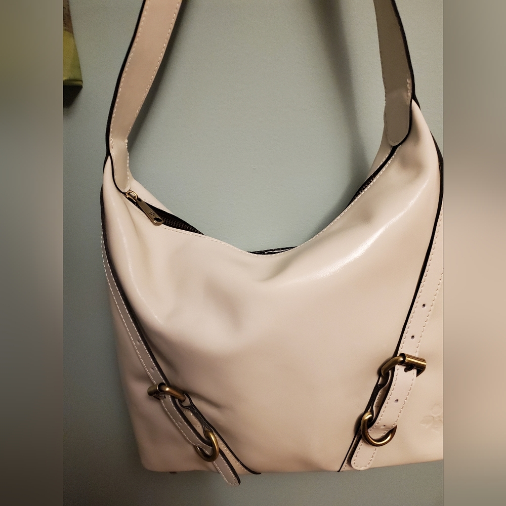 BRAND NEW- Patricia Nash Zip Top Elia Leather Hobo Bag